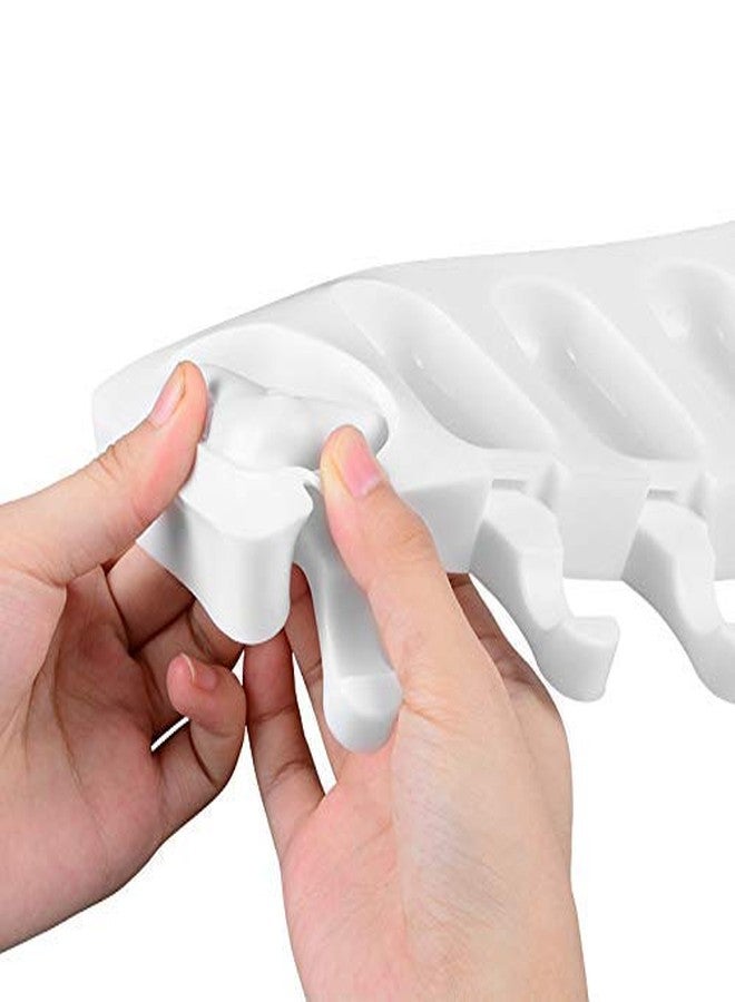 Mayata 2PCS 4XCell Silicone Ice Cream Mold Popsicle Molds DIY Homemade Dessert Freezer Fruit Juice Ice Pop Maker Mould with Sticks - Image 2